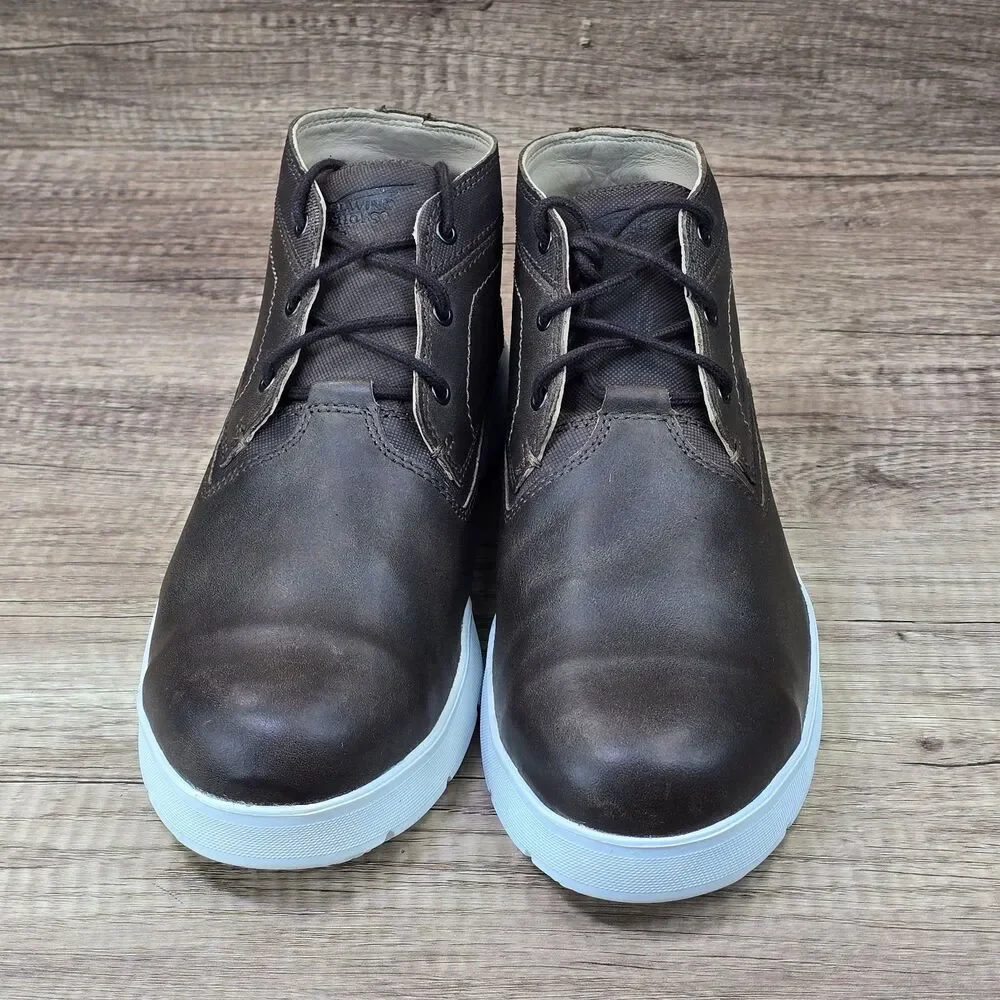 Red Wing Cross Lite Men's Sz 9.5 D Brown Leather Safety Toe Chukka Boots (6719)